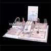 2019 best price jewellery display tray Custom color soft felt lining MDF wooden jewelry