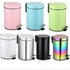 Colorful Eco-Friendly 5L Dust Bin &Waste Can Foot Pedal 3Size Trashcan