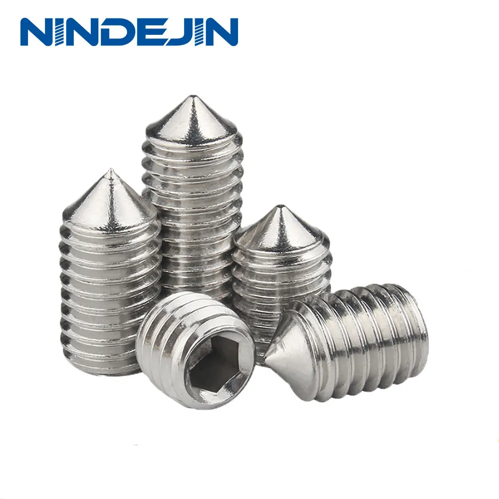 A2 70 Ss304 Stainless Steel Small Set Screw M2 M25 M3 M4 M5 M6 M8 M10 M12 Hex Socket Set Screw 