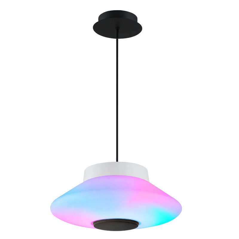 Starlight Music Led Light With Speaker Dimmable Color Changing Led Pendant Light