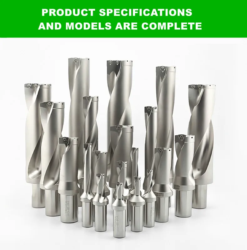 机床高速切削工具 u 形钻头 sp wc 型 u型钻头用于 cnc 中心钻孔