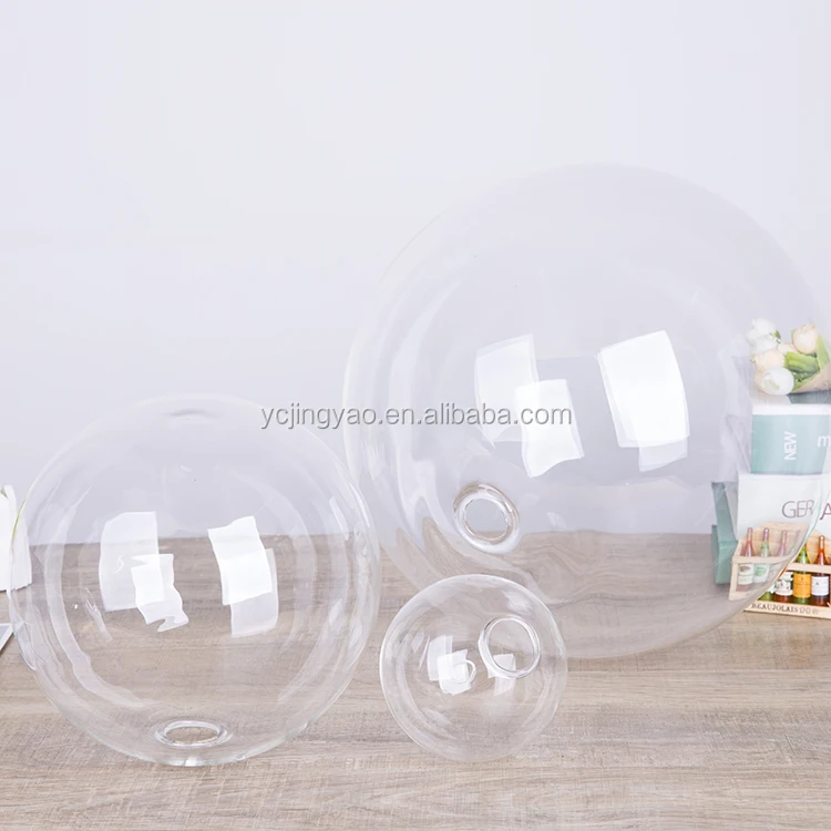 Blown Clear Hollow Glass Sphere With Holes /hollow Glass Ball - Buy ...
