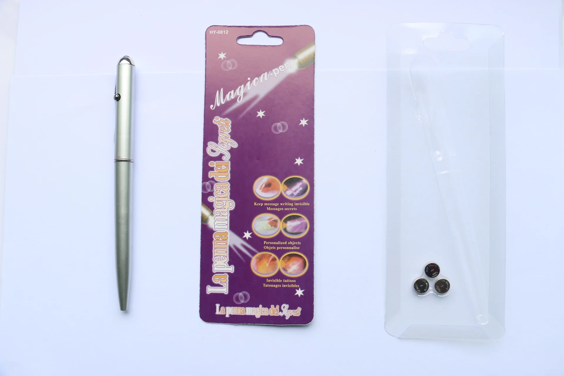 Magic Invisible Ink Pen Ballpoint Pens With Uv Light Built In 3 Ag 3