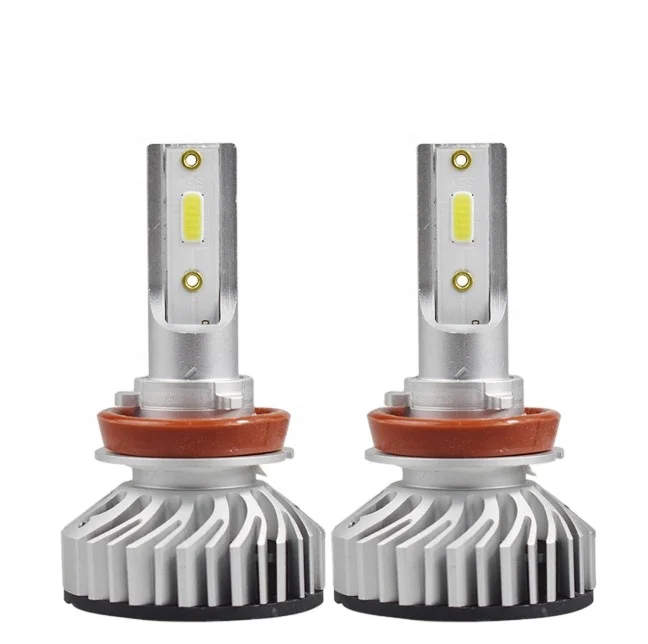 Universal style C6 H11 LED Headlight high power 50w 10-30V 6000k/6500k 8000lm aluminum c6 h11 led headlight for car  led bulb