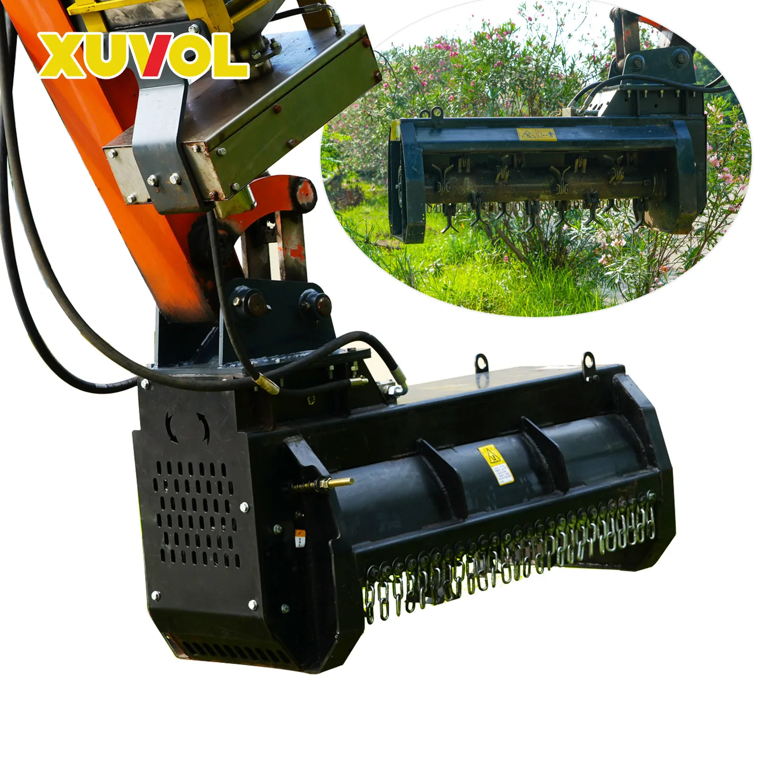 Best Quality Mini Excavator Flail Mower Farm Machines Flail Mulcher With Gearbox For 69ton