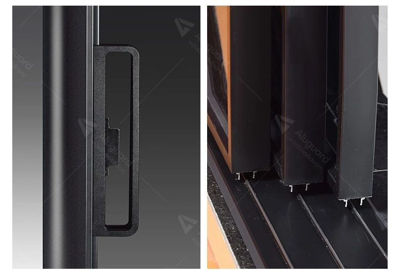 Aluminium Glass Used Sliding Glass Doors Sale / Used Exterior Doors For