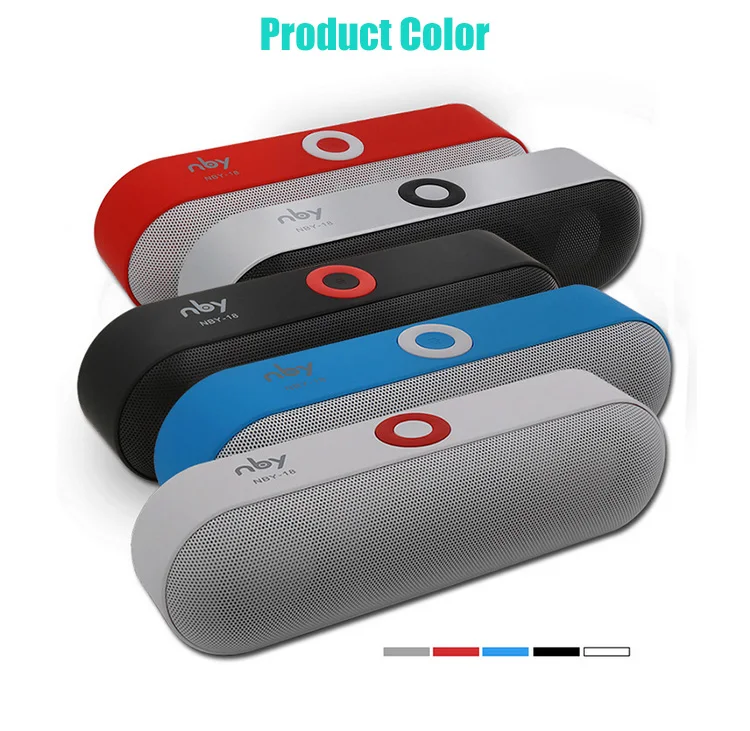 Fast delivery high quality sound nby-18 blue tooth speaker with wireless microphone - ANKUX.COM