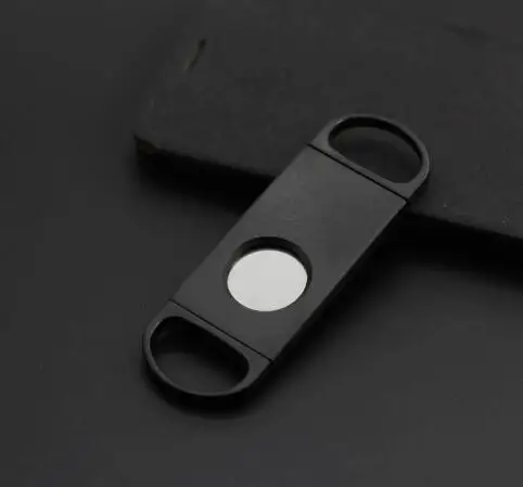 Double Finger Stretch Type Metallic Cigar Knife High Grade Stainless Steel Cutter Cigars Tool Accessories Hot Sale