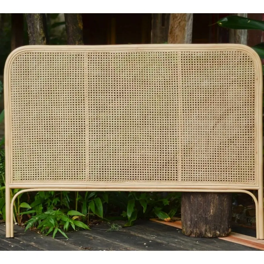 Original Indonesia Natural Home Living Furniture Rattan Bed Head Made