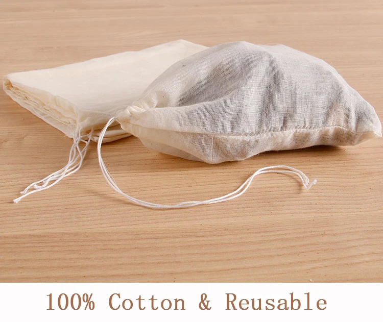 Factory Directly Wholesale Promotional Drawstring Cotton Gauze Bags