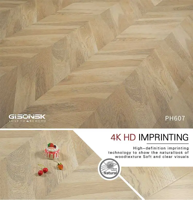 Luxury Herringbone Flooring With Laminate Technics