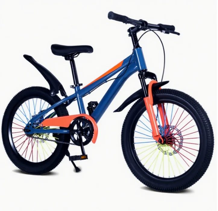 22 inch boys girls mountain bike disc brake 16 inch kids pedal bicycle featuring steel fork ordinary pedal-1