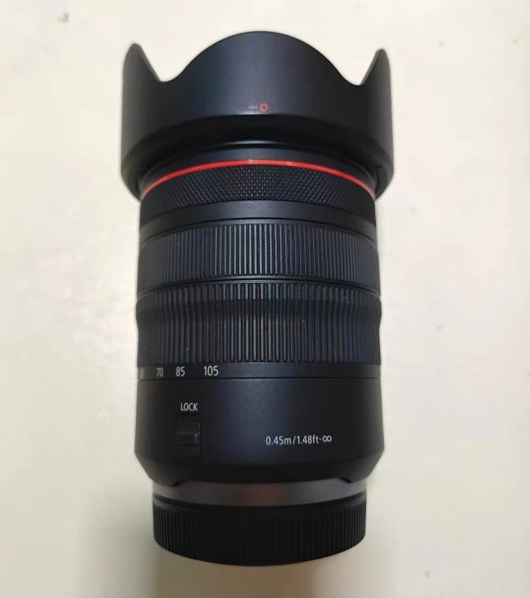 Canon RF 1200mm f/8 L IS USM mounted on EOS R5 with gimbal head