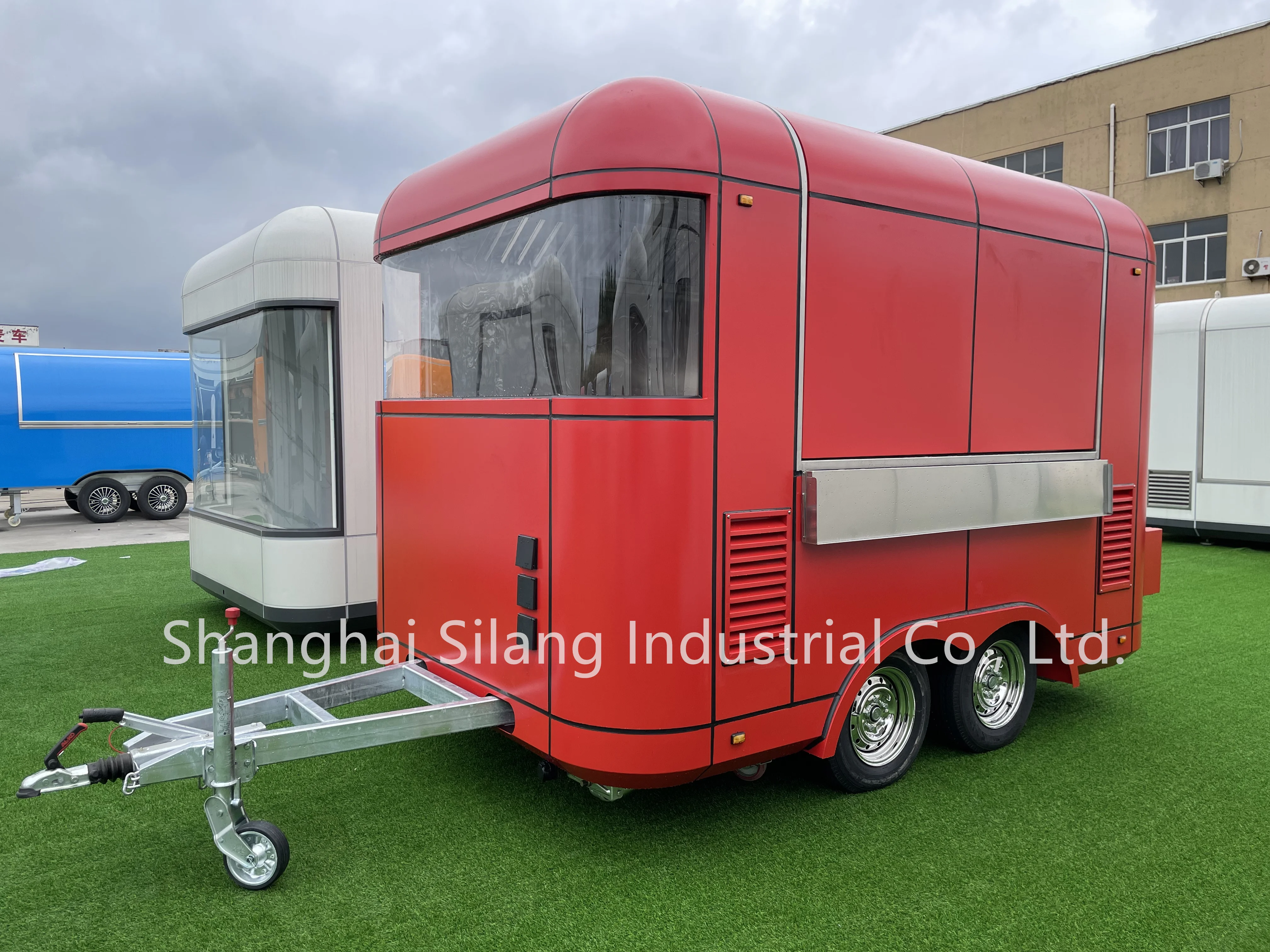 MAICHE New SL-2S Customized Red Mobile Fast Food Trailer BBQ Hot Dog Ice Cream Juice Food Truck factory