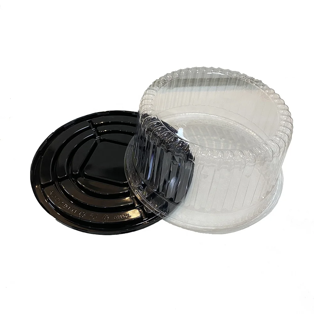 14 Clear Plastic Disposable Round Display Cake Box Containers Carriers With Dome Lids Cake Dome 9506