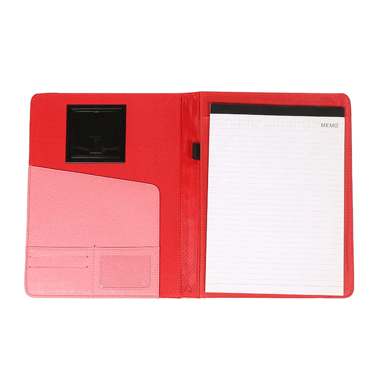 Best selling A4 multifunction travel business leather document zipper portfolio Folder