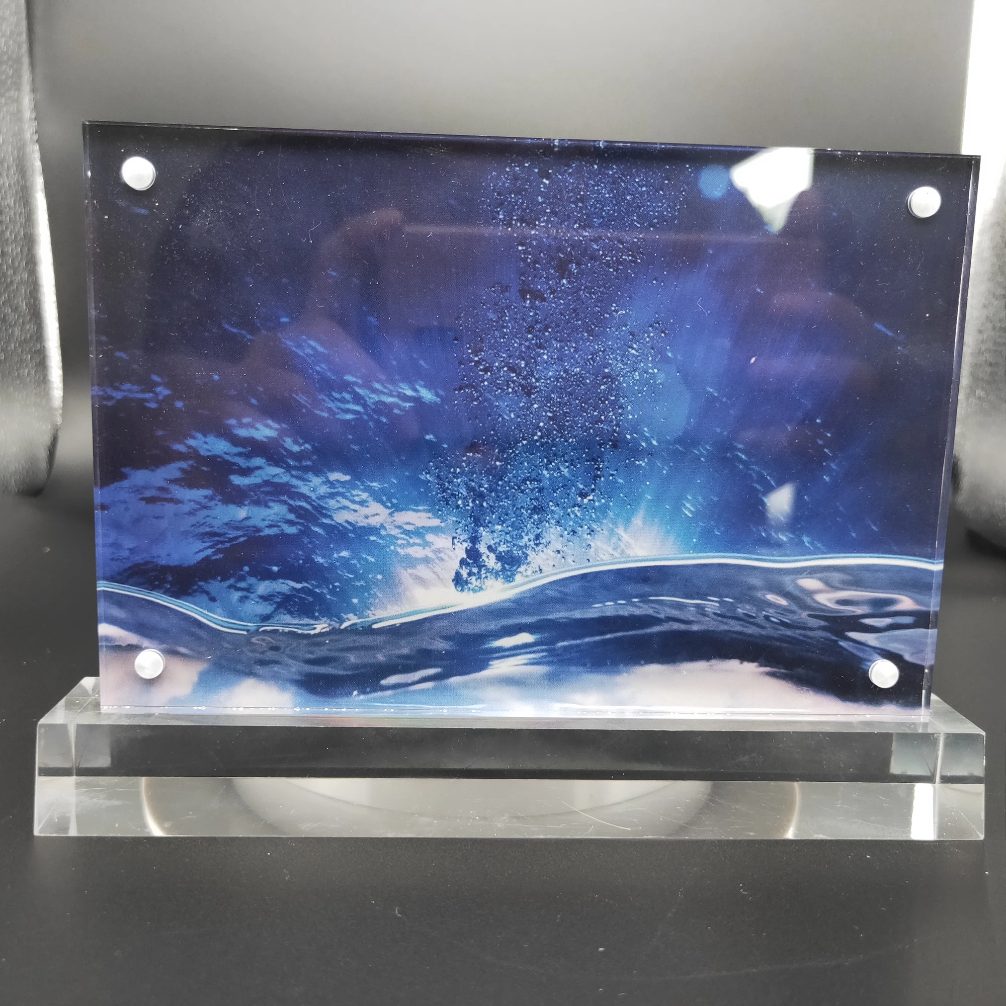 4x6 Clear Acrylic Curved Photo Frame Picture Frame Buy Acrylic