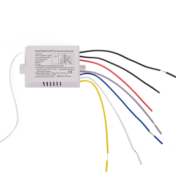 Wireless 220V Digital ON/OFF Remote Control Switch - 1/2/3 Way
