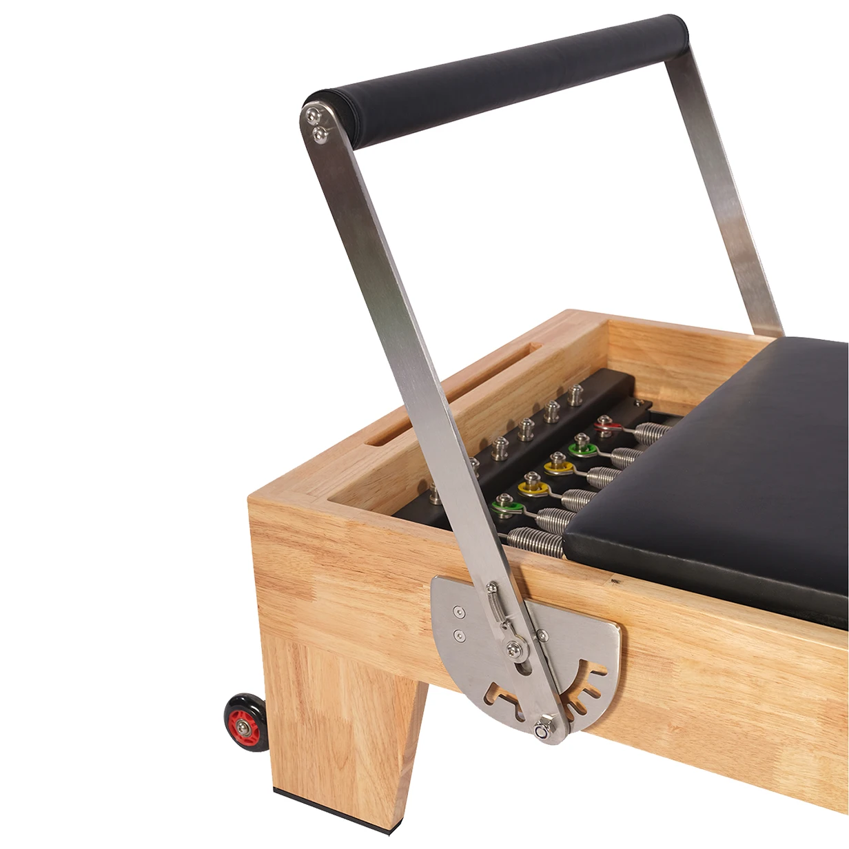 Oak Wood Pilates Reformer Bed Training Pilates Yoga Trainer Body Fit