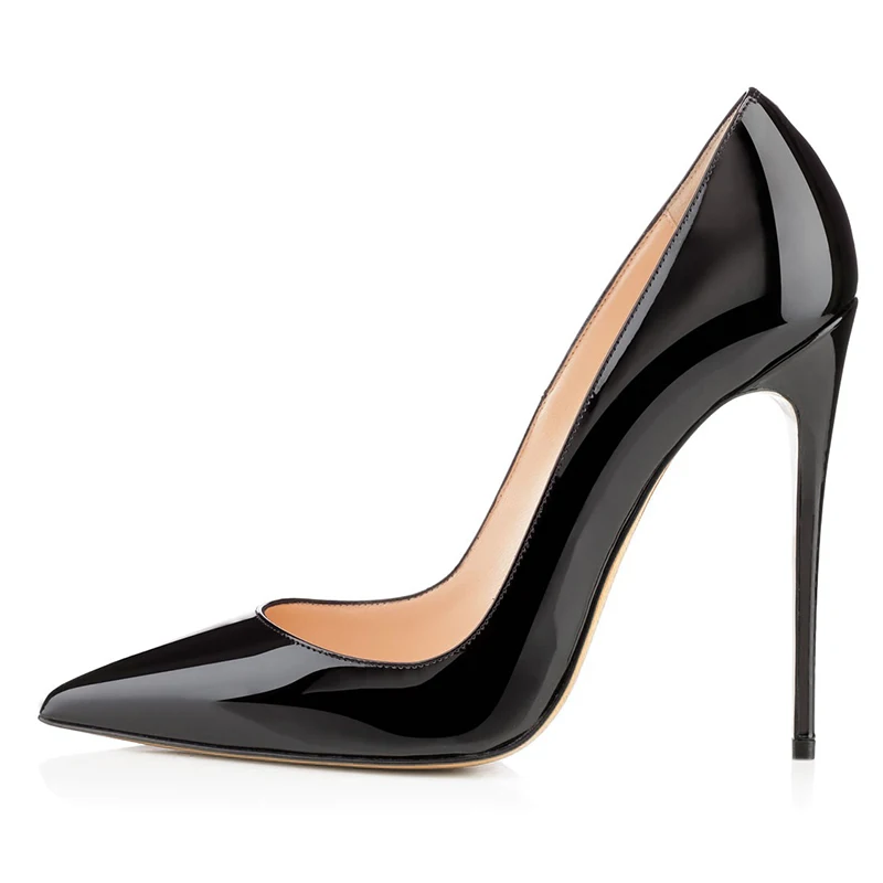 Classic Pointed Toe Stiletto Heel Pumps Women 12 Cm High Heels - Buy So ...