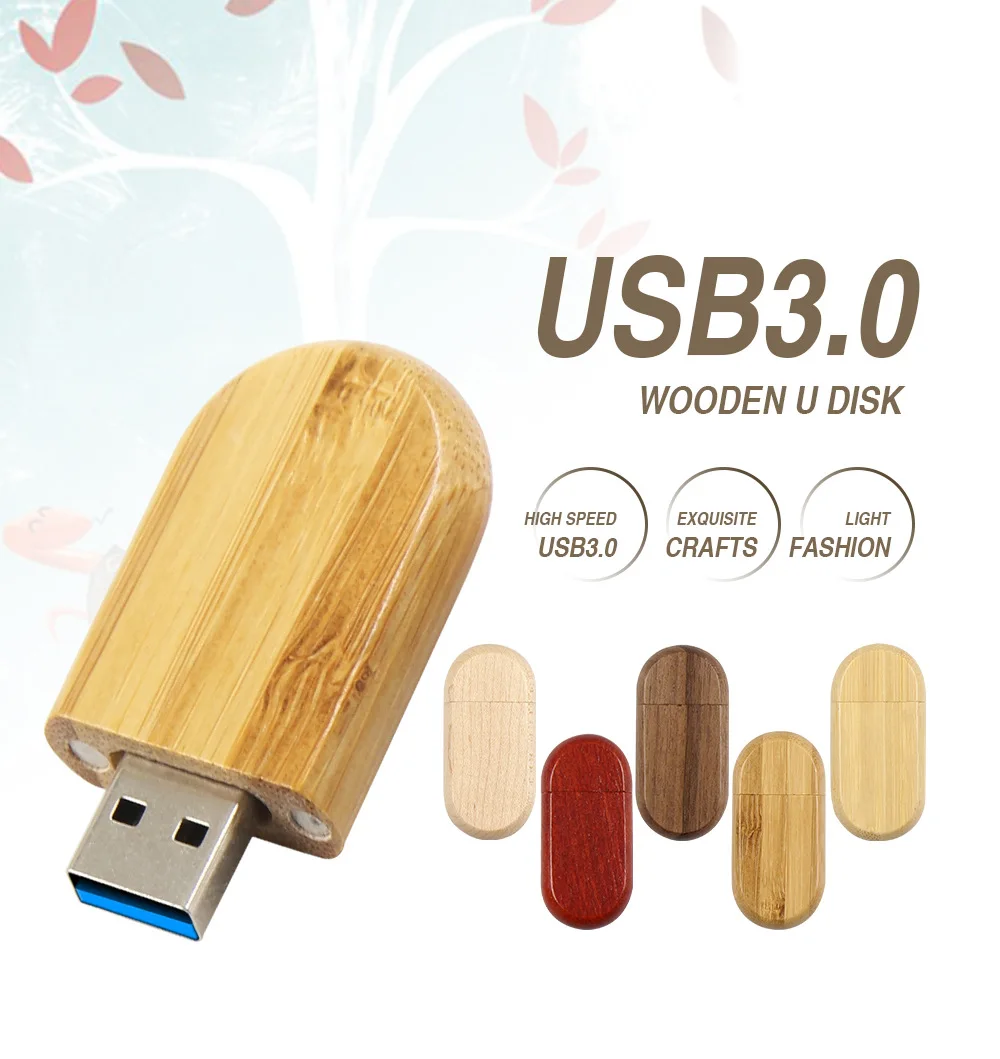 Factory bulk sale custom mini 3.0 64gb wooden usb flash drive - ANKUX.COM