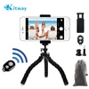 Flexible Sponge Mini Tripod With Bluetooth Remote Shutter For iPhone mini Camera Tripod Phone Holder clip stand