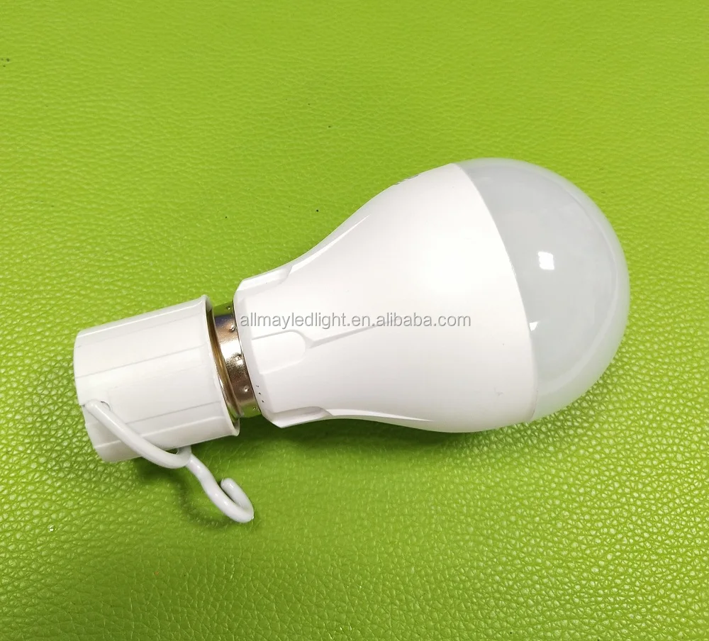 LED Emergency Light Bulb for Power Outages - Rechargeable Battery