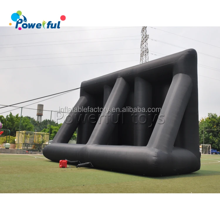 Parking lot commercial projection screen  floating inflatable movie screen for drive-in cinema