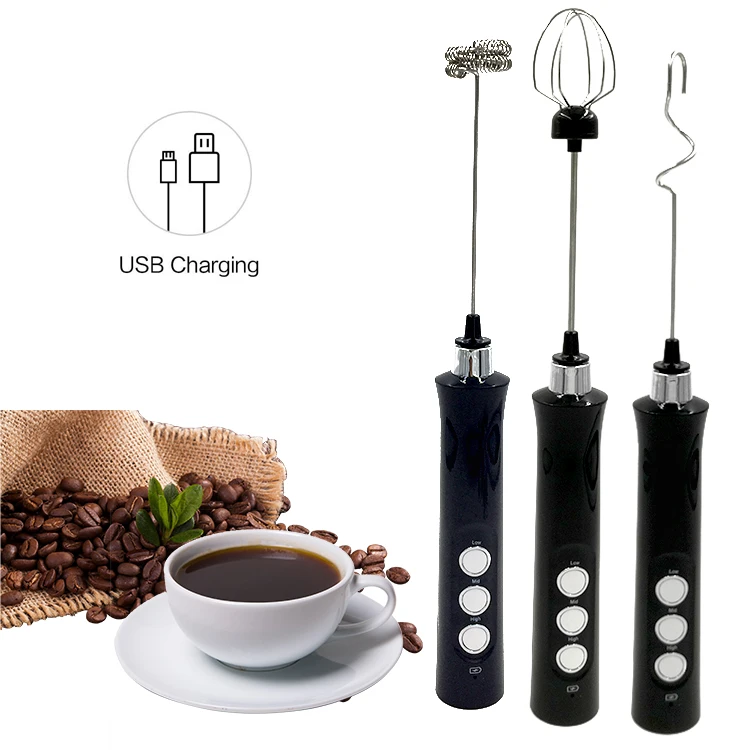 Stainless Steel Usb Milk Coffee Steamer Frother Electric Foam Maker