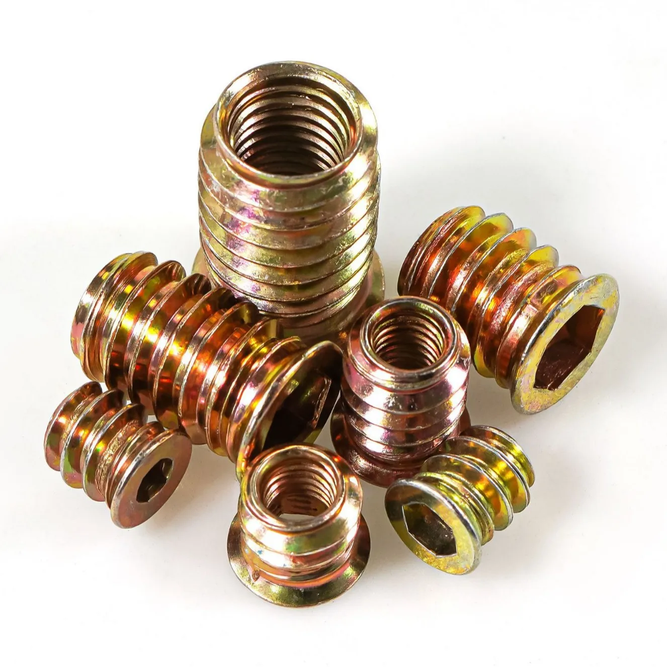 Wood Furniture Hex Socket Threaded Insert M4 M5 M6 M8 M10 Galvanized ...