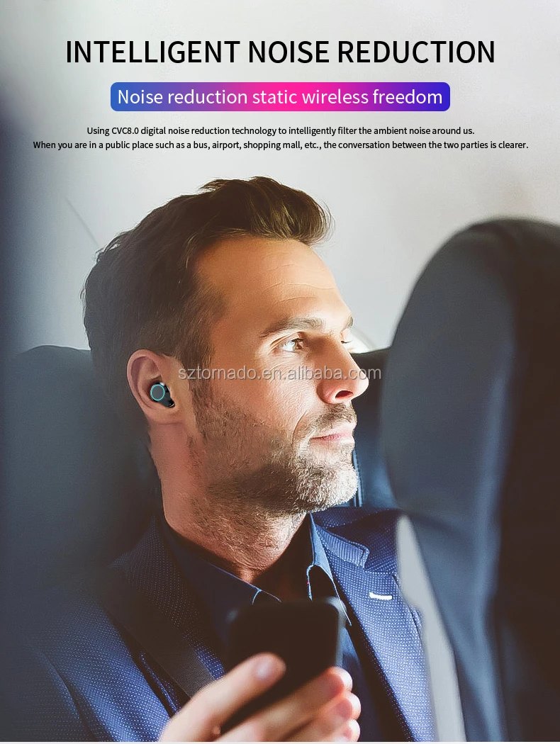 Tindeala 3300mAh Type-c PowerBank LED Display IPX7 Waterproof Touch In-Ear Earbuds TWS 5.0 Bluetooth Stereo Wireless Earphone - ANKUX.COM