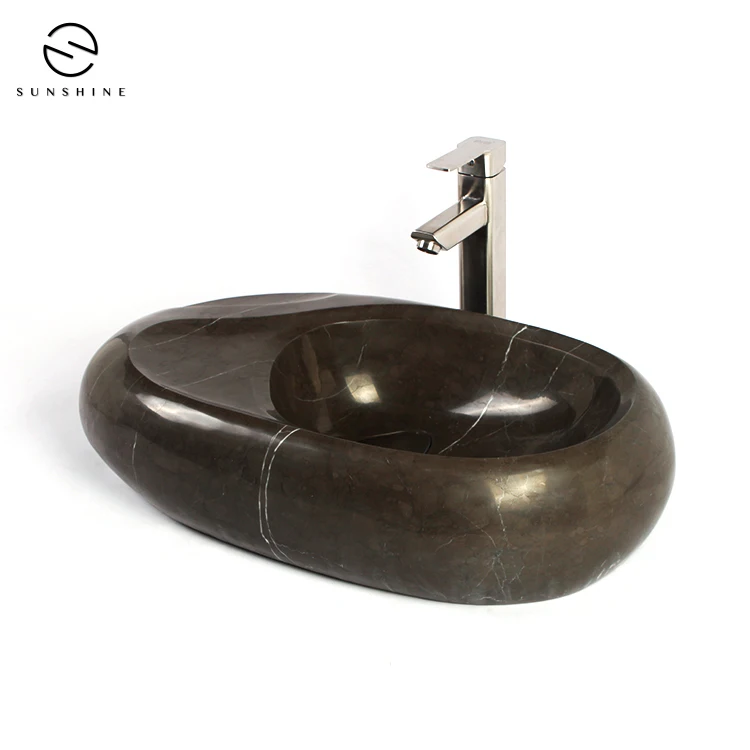 2019 New Design  Art Natural Marble Wash Basin For Bathroom