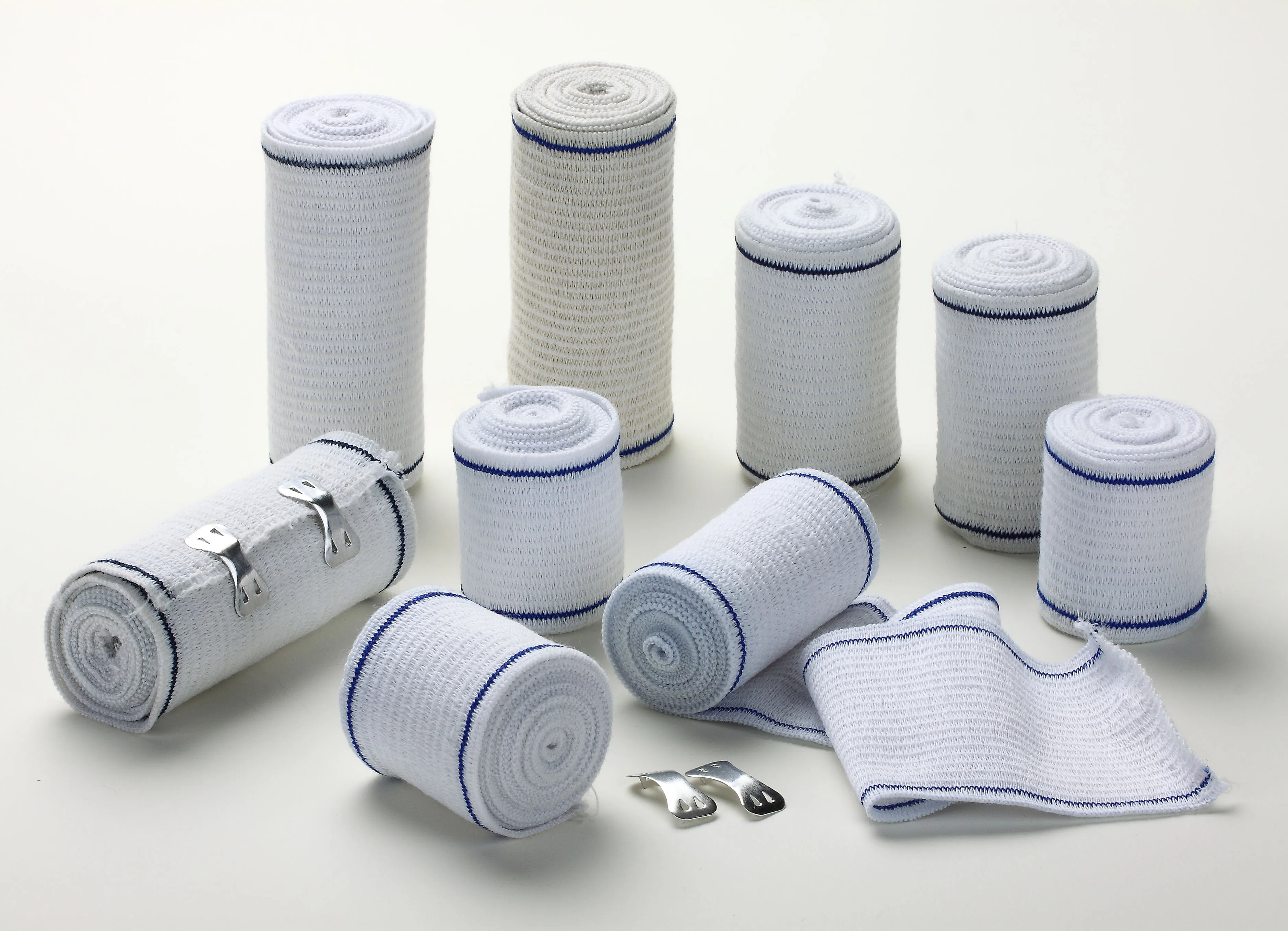 medical blue line high elastic bandage with iso/ce/tuv high