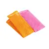 Dish Washing Net Cloths Rapid Dry Scourer Inodore Mesh Washing Cloths Kitchen Cleaning Cloths - Yellow+Pink