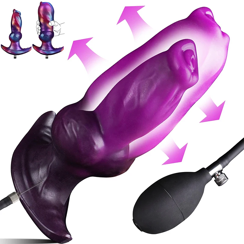 Realistic Inflating Dildo Inflatable Monster alien Animal Big Dog Knot Dildo Sex Toy Silicone Wearable Anal Plug for Adult Women Realistic Inflating Dildo Inflatable Monster alien Animal Big Dog Knot Dildo Sex Toy Silicone Wearable Anal Plug for Adult Women