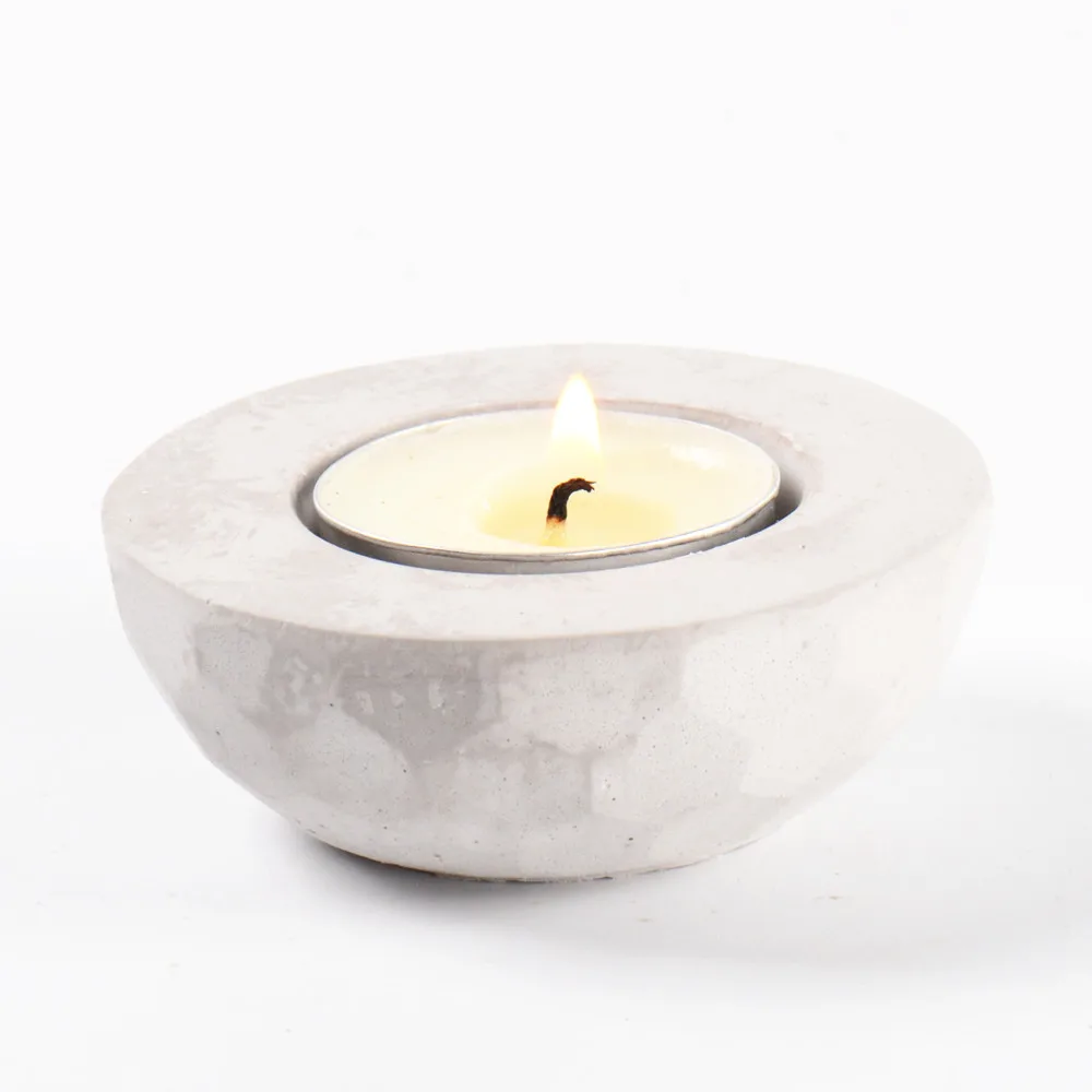 Cobblestone Silicone Candle Holder 3D Concrete Flower Pot Mold Handmade Cement 