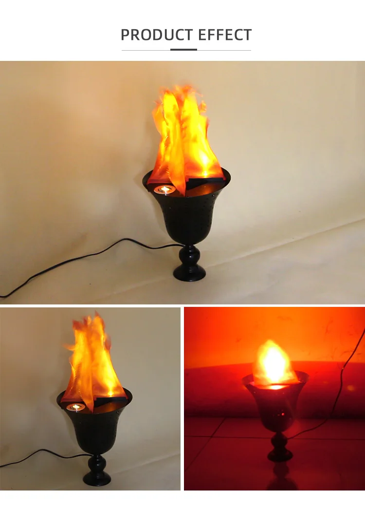 合适的晚会舞台火炬风格火舞台照明灯假火丝火焰灯