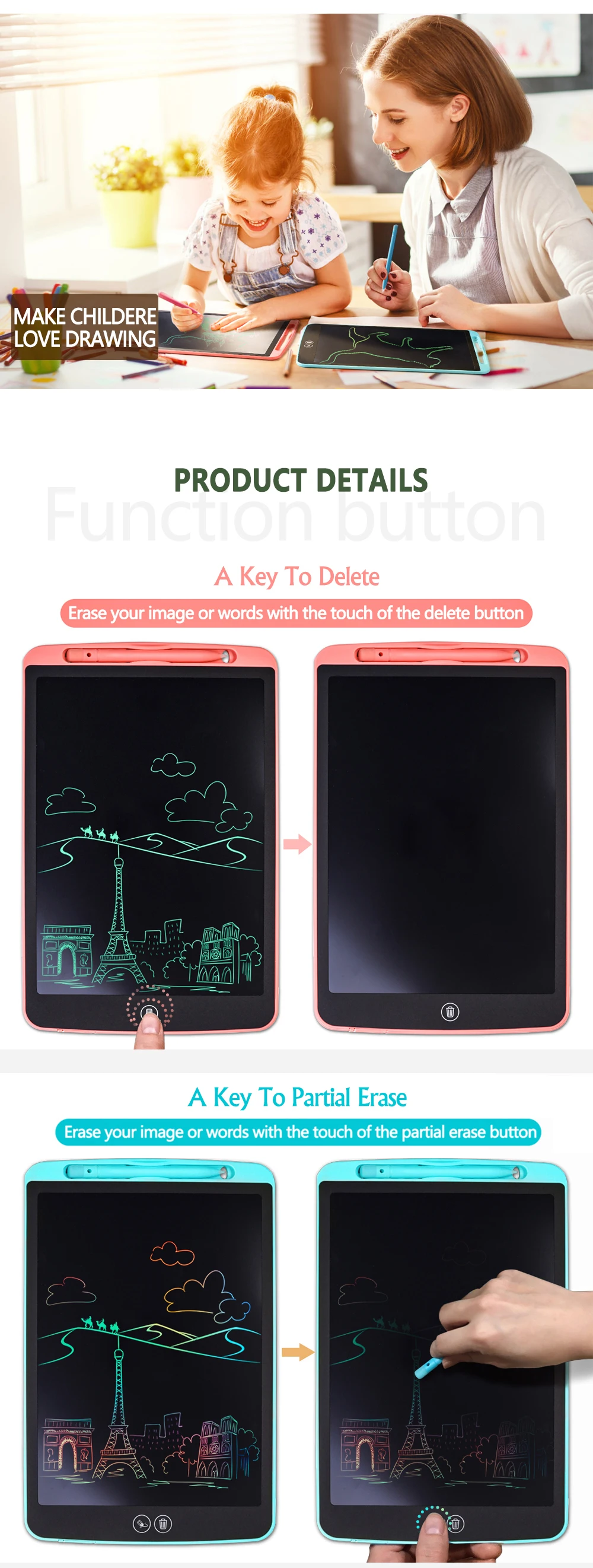 5-lcd writing tablet new