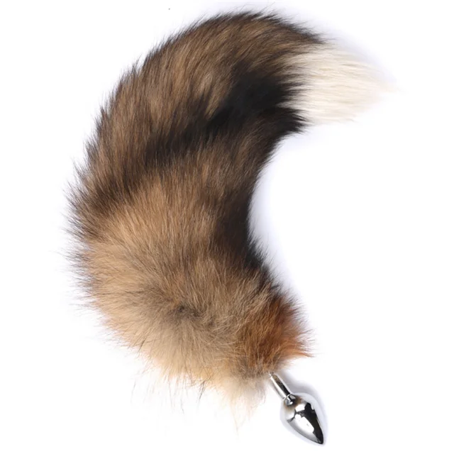 Fox Tail Metal Anal Plug Long Animal Tail Expand Butt Plug For Women ...