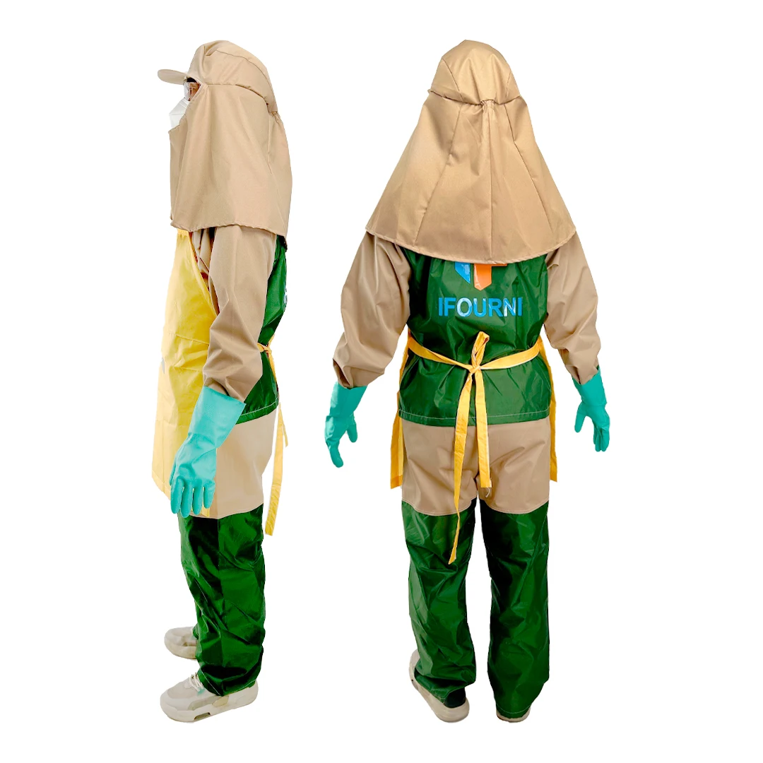 Hazmat Suit Professional Terylene Epi Suit Full Body Protective ...