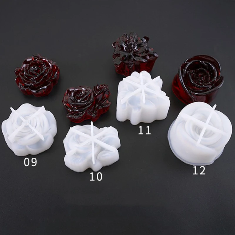 3D Flower Silicone Mold (3 Cavity) | Floral Mold | UV Resin Jewelry Making  | Clear Soft Mold (11mm, 14mm and 19mm)