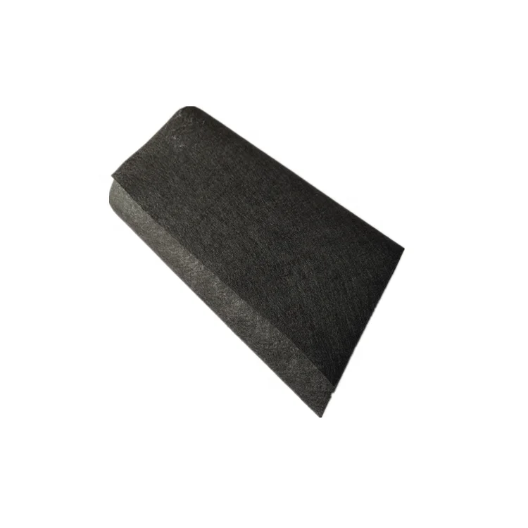 Dust prevention/waterproof polyester raw material black needle punched felt PET nonwoven interlining&lining fabric roll for mattress&sofa