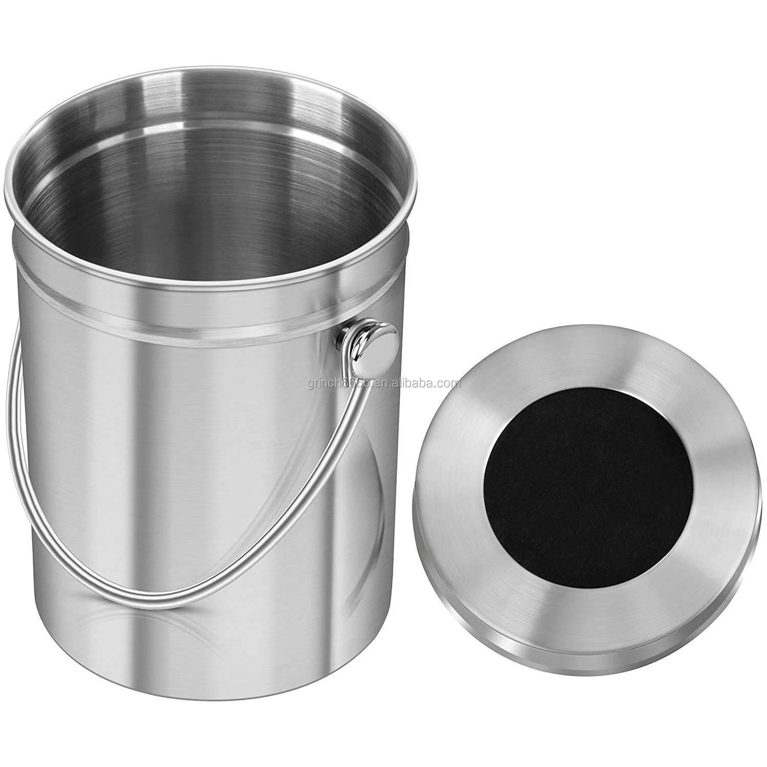 ENLOY Compost Bin Stainless Steel Indoor Bucket for Kitchen Countertop Odorless Pail