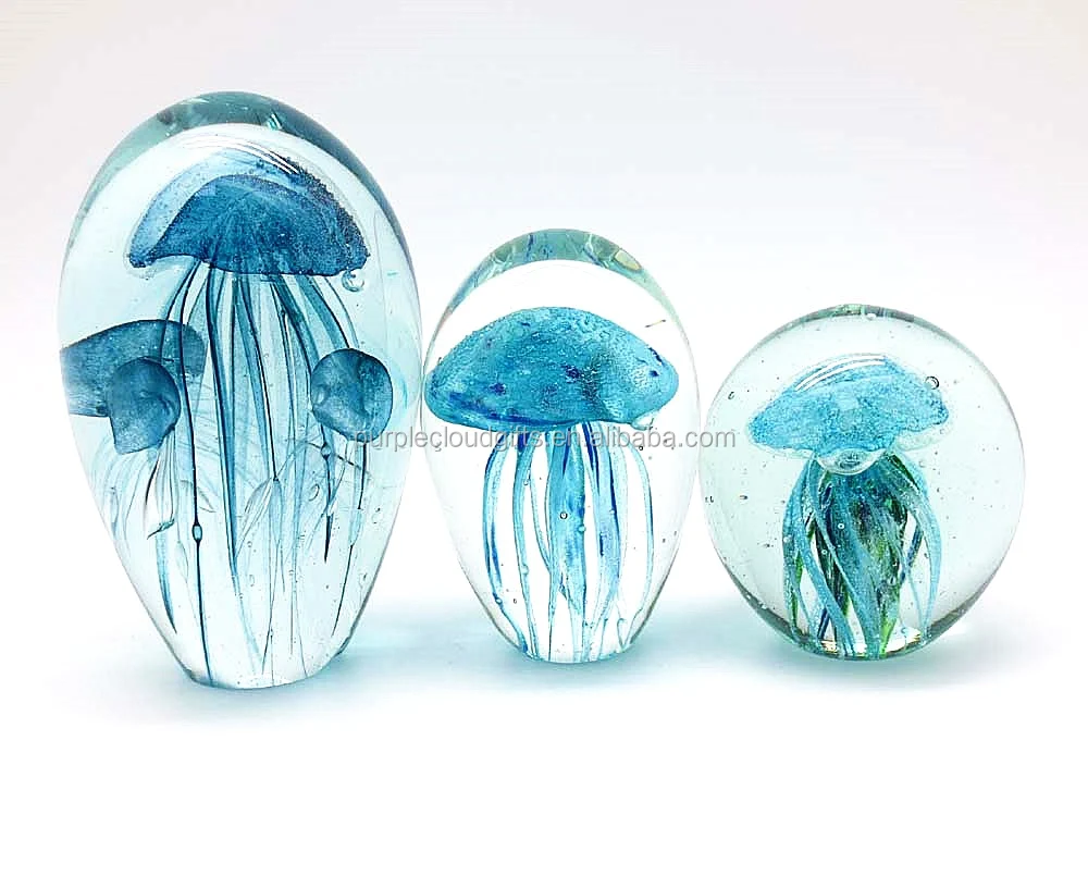 Decorative Art Blank Crystal Glass Jellyfish Paperweight Buy Crystal