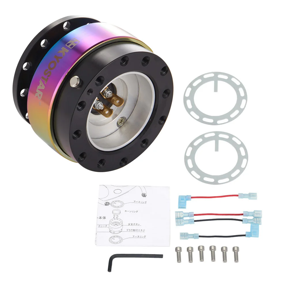 Best Aftermarket Quick Release Steering Wheel,Kyostar Neo Chrome Steering Wheel Quick Release
