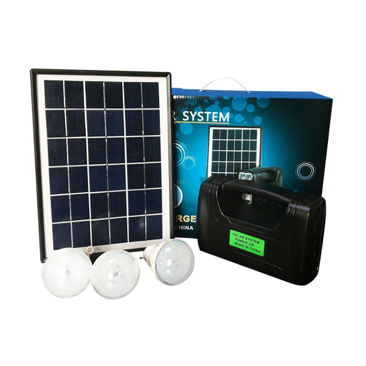 Mini 5w solar home lighting system