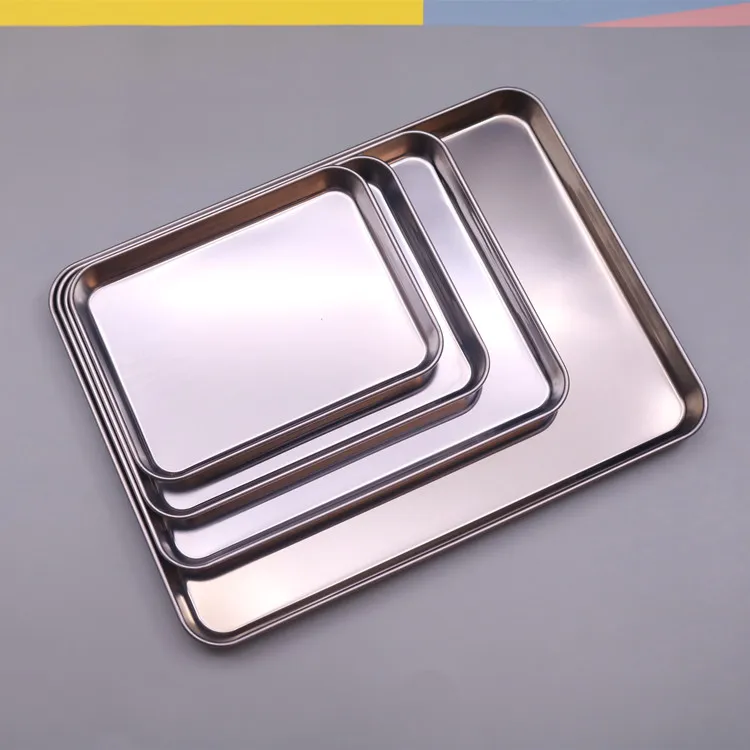 Wholesale custom logo hotel buffet stainless steel metal serving fppd food tray .jpg