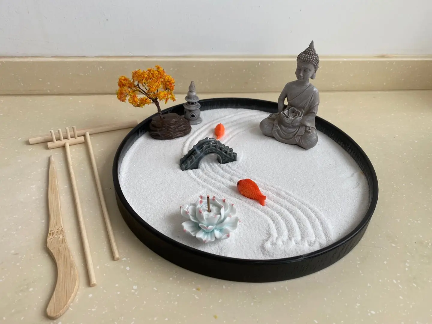 Drop Shipping Decorative Mini Buddha Zen Garden Zen Rock Garden For Diy Kit Sand Garden Buy Mini Zen Garden Zen Rock Garden Sand Garden Product On Alibaba Com