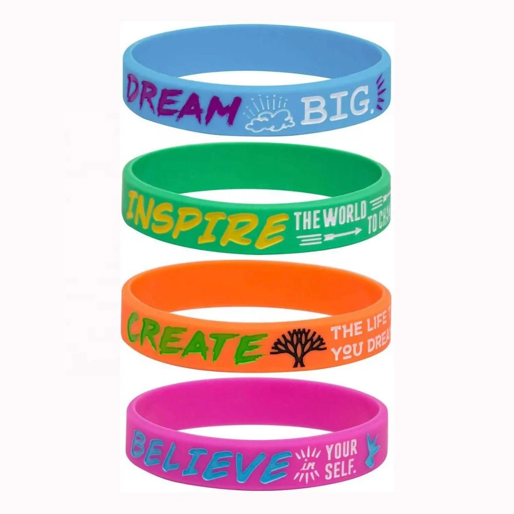 Dreaminspirecreatebelieve Rubber Wrist Band,Motivational Wristbands