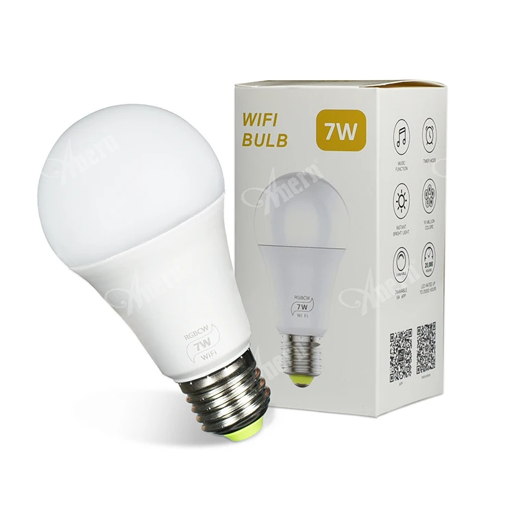 China manufacturers b22 e27 wifi smart rgb led bulb light